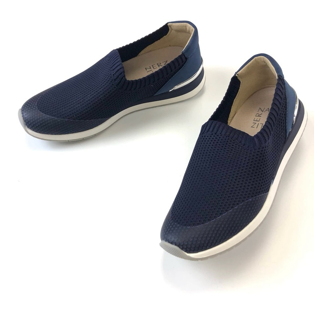 Naturalizer Lafayette French navy knit slip on loafers Size 6